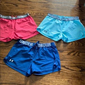 (3) Under Armour Athletic Shorts